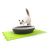 United Pets туалет-лоток "Vicci-Cat" с совком+подставкой в комплекте 53х40х16/13х10х26 черный