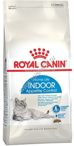 ROYAL CANIN INDOOR APPETITE CONTROL 2 кг сухой корм для кошек в возрасте от 1 до 7 лет, живущих в помещении и склонных к перееданию 