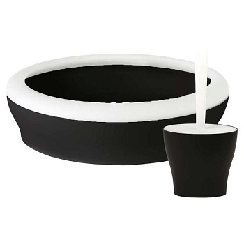 United Pets туалет-лоток "Vicci-Cat" с совком+подставкой в комплекте 53х40х16/13х10х26 черный