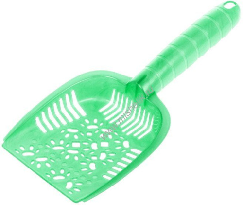 HOMECAT Atlantis 25 см х 10,8 см х 3,5 см совок для кошачьего туалета светло-зеленый перламутр