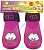 БАРБОСКИ № 3 носки для собак высокое латексное покрытие фиолетовые с принтом