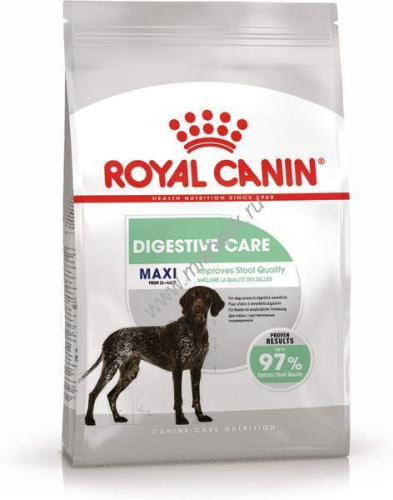 ROYAL CANIN MAXI DIGESTIVE CARE 3 кг сухой корм для взрослых и стареющих собак средних размеров с повышенной чувствительностью пищеварительной системы 
