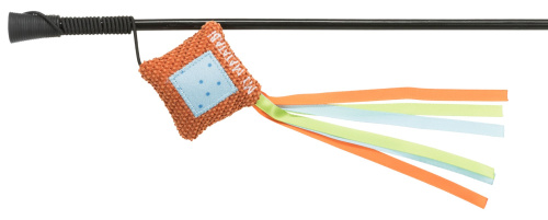 Игрушка для кошки удочка Junior желтая, полиэстер, 42 см