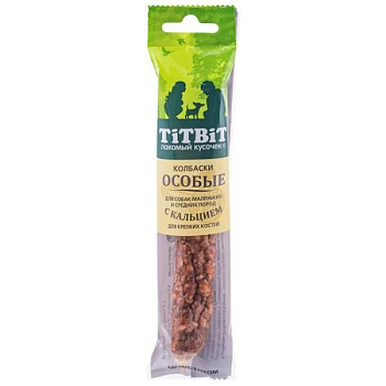 Лакомство TiTBiT Колбаски Особые для собак мелких и средних пород с кальцием 30 г