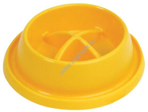 GEORPLAST ADAGIO SMALL 21,5 см x 20,5 см x5,5 см миска для собака способствует насыщению без лишнего набора веса пластик