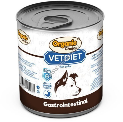 Organic Сhoice VET Gastrointestinal 340 г для собак профилактика болезней ЖКТ 
